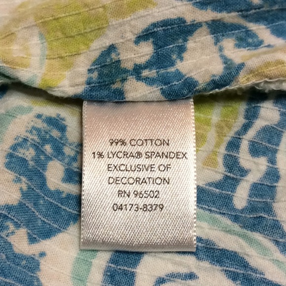 FINAL SALE PRICE CJ Banks Colorful Top in Cotton - Size 3X - Picture 10 of 11